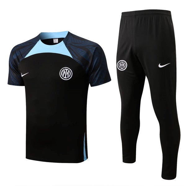 Trikot Inter Milan Komplett-Set 2022-2023 Schwarz